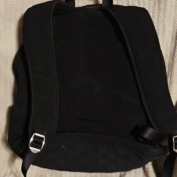 Vera Bradley Black Quilted Backpack - Picture 3 of 3